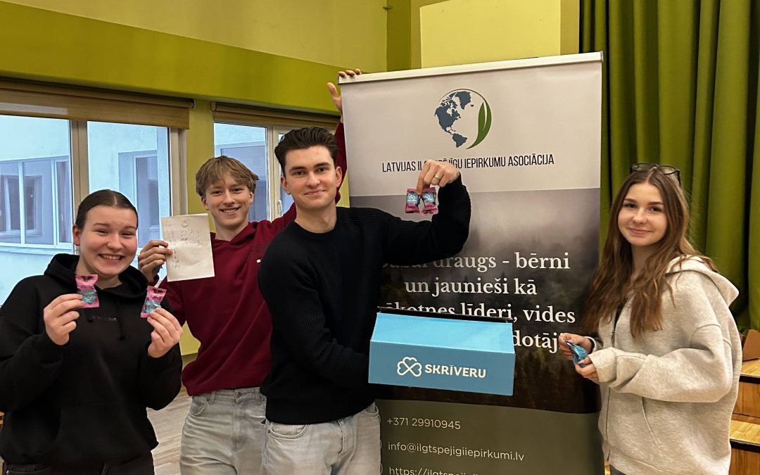 Ulbrokas vidusskolas jaunieši piedalās projektā “Dabai draugs”
