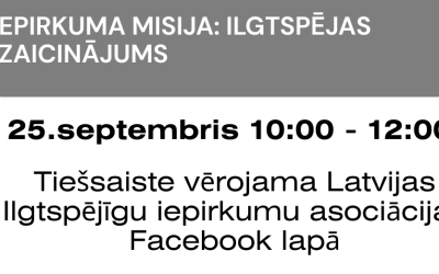 Pirmo reizi Latvijā – Eiropas Ilgtspējīgas attīstības nedēļas ietvaros notiks pasākums “Iepirkuma misija: Ilgtspējas izaicinājums”