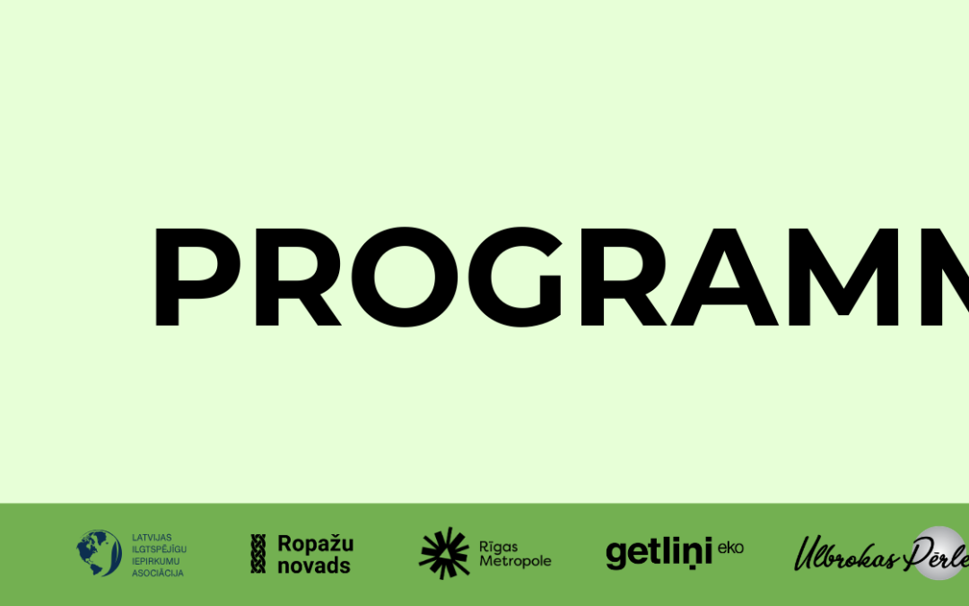 Izziņota “Ilgtspējīgu iepirkumu dienas 2026” programma; turpinās pieteikšanās